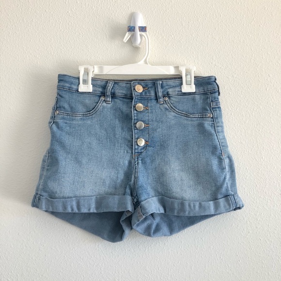 Jean Shorts Multi Button Front - Picture 1 of 4